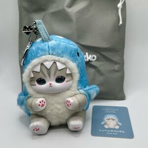 Mofusand Kiramekko Whale Shark Fluffy Kittens Plush Pendant Confirmed Authentic